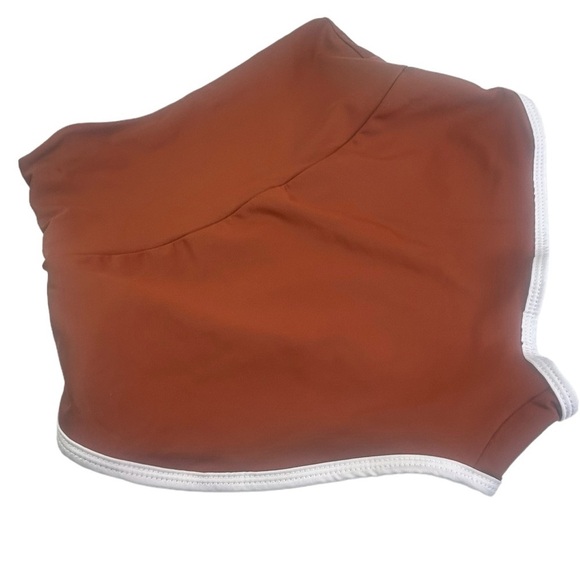 New Free People SALT GYPSY Betty Surf Bottom Chocolate Brown Boy Short High Rise - Picture 3 of 5